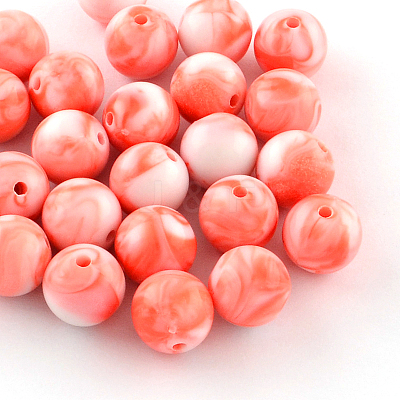 Opaque Acrylic Beads SACR-R853-8mm-208-1