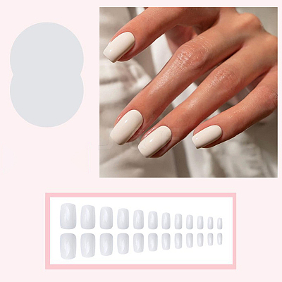 Plastic Full Cover Press On False Nails MRMJ-CP0001-74-1