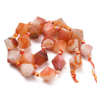 Natural Weathered Agate Beads Strands G-A321-G02-01-1