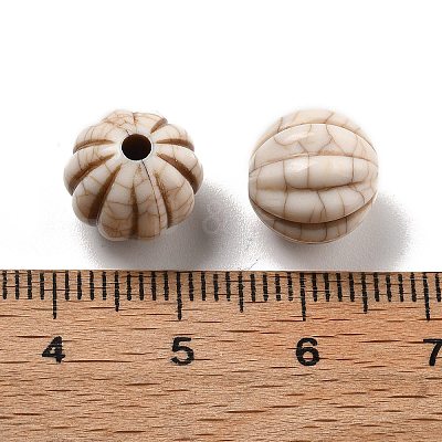 Crackle Opaque Acrylic Beads OACR-Z026-07-1