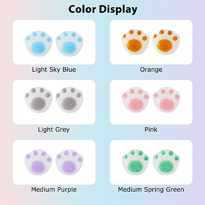 60Pcs 6 Colors Opaque Acrylic Beads SACR-DC0001-05-1