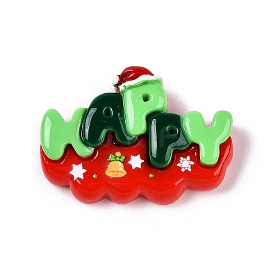 Christmas Opaque Resin Decoden Cabochons RESI-N039-114A-1