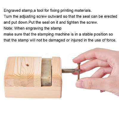 Chinese Seal Stamp Cutting and Stone Seal Carving Hand Tools Set TOOL-WH0029-03-1