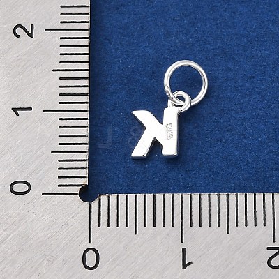 925 Sterling Silver Letter Charms LS-STER-C012-01S-K-1