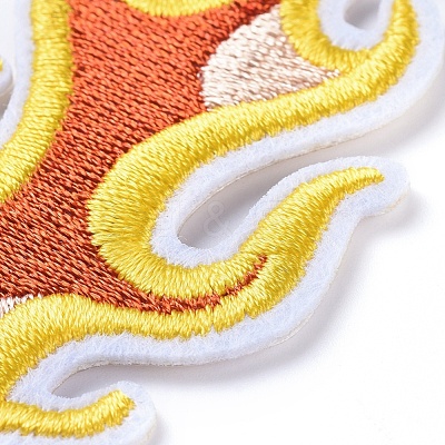 Computerized Embroidery Cloth Iron on/Sew on Patches DIY-D031-H01-1