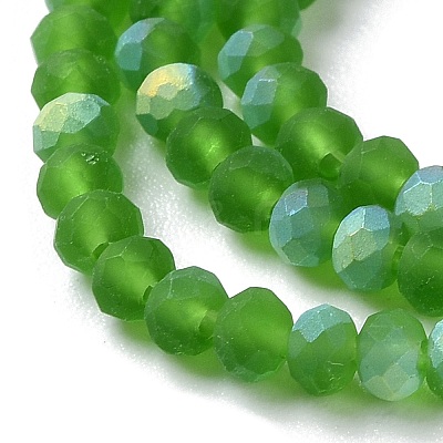 Imitation Jade Glass Beads Strands EGLA-A034-T2mm-MB11-1