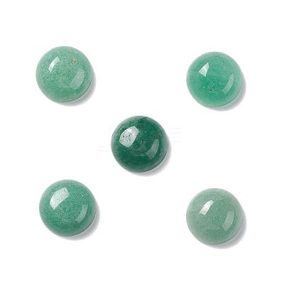 Natural Green Aventurine Cabochons G-P393-R15-12mm-1