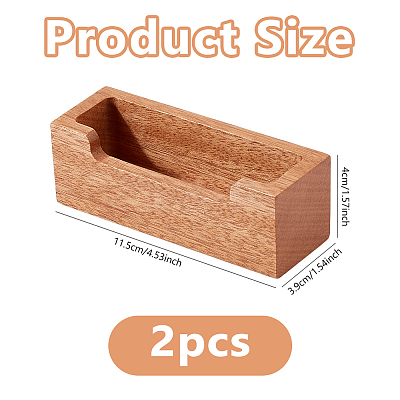 Wooden Business Card Box ODIS-WH0108-077-1