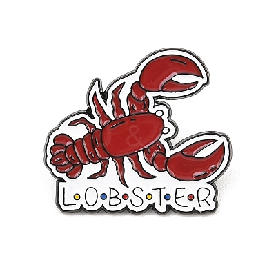Lobster Enamel Pins JEWB-F044-02A-EB-1