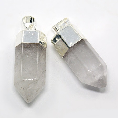Natural Gemstone Pencil Point Pendants G-F0138-05P-1