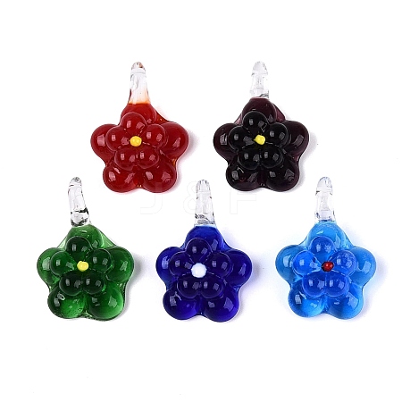 Handmade Lampwork Pendants LA-N048-11-1