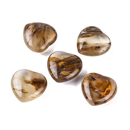 Synthetic Tigerskin Glass Healing Stones G-G020-01W-1