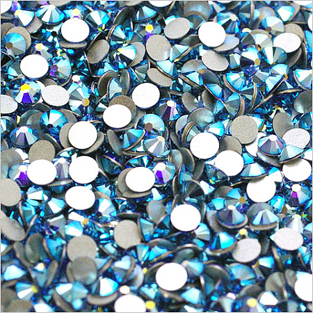 Glass Flat Back Rhinestone RGLA-C002-SS12-206AB-1