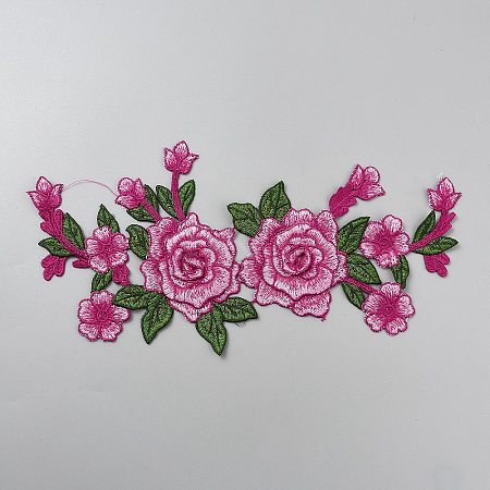 Flower Embroidery Cloth Iron On/Sew On Patches DIY-WH20050-13E-1