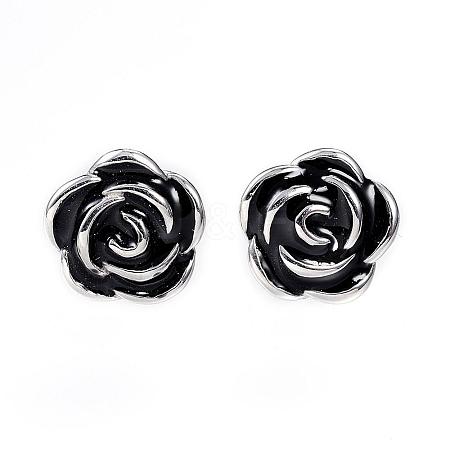 316 Surgical Stainless Steel Stud Earrings EJEW-F053-I01-1