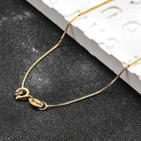 Sterling Silver Box Chain Necklaces X-STER-M086-03B-1