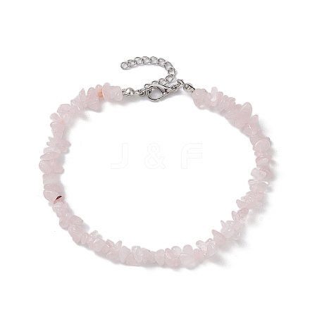 Natural Gemstone Beads Anklets AJEW-AN00583-10-1