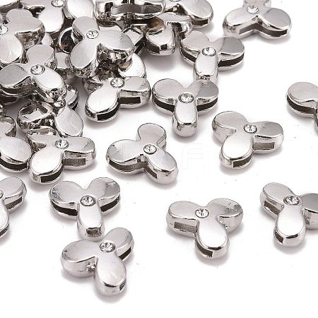 Letter Slider Beads for Watch Band Bracelet Making LS-ALRI-O012-Y-NR-1