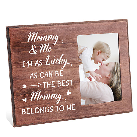 MDF Wood Photo Frames DIY-WH0231-077-1