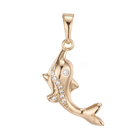 Brass Pendants KK-L162-02G-1