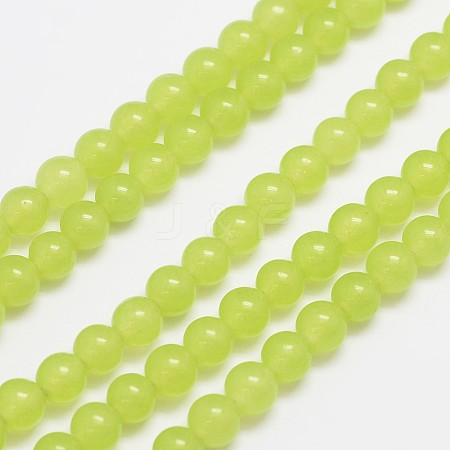 Natural & Dyed Malaysia Jade Bead Strands X-G-A146-6mm-A27-1