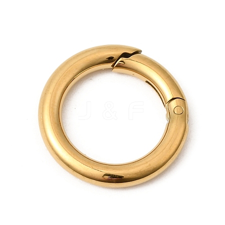 304 Stainless Steel Spring Gate Rings STAS-B128-05G-02-1