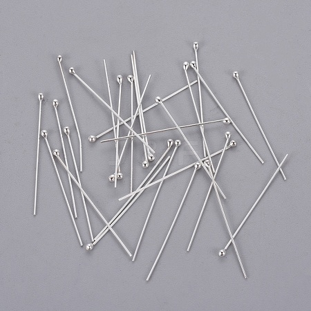 925 Sterling Silver Ball Head Pins H483-2-1