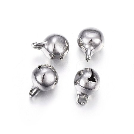 Tarnish Resistant 304 Stainless Steel Bell Charms STAS-F174-20P-B-1