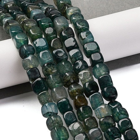 Natural Dragon Veins Agate Beads Strands G-G177-E12-01-1