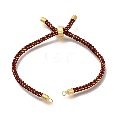 Braided Cotton Cord Slider Bracelet Making LS-MAK-R001-01G-04-1