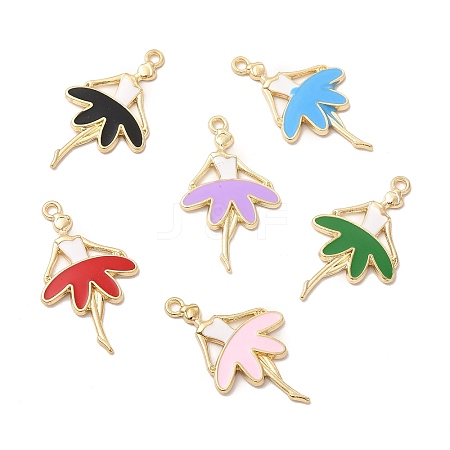 Alloy Enamel Pendants ENAM-M053-09G-1