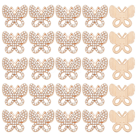 30Pcs Glass Rhinestone Cabochons FIND-MA0001-16A-1