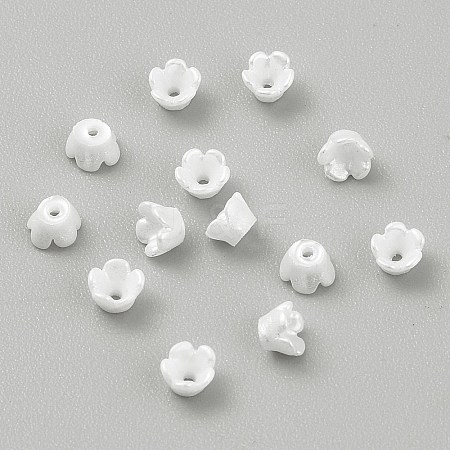 Opaque Resin Bead Caps RESI-CJC0015-29F-1