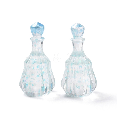 Dummy Bottle Transparent Resin Cabochon RESI-E025-06C-1