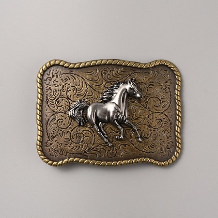 Tibetan Style Zinc Alloy Smooth Buckles FIND-WH0139-276AB-1