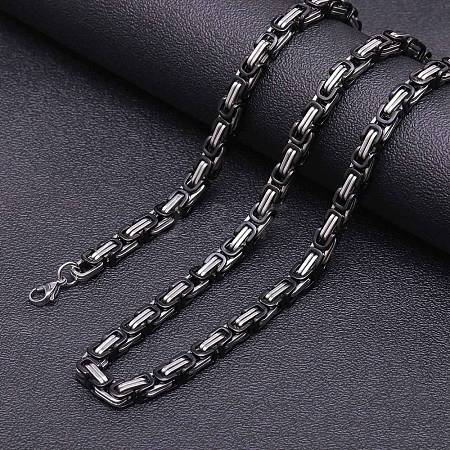 Titanium Steel Byzantine Chains Necklaces FS-WG56795-158-1