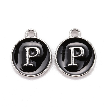 Platinum Plated Alloy Charms ENAM-S118-02P-P-1