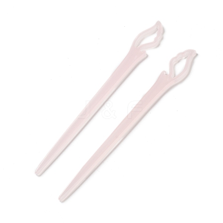 Opaque Acrylic Hair Sticks OHAR-C011-03A-1