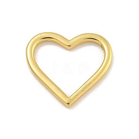 Heart Rack Plating Brass Pendants KK-C074-14G-1