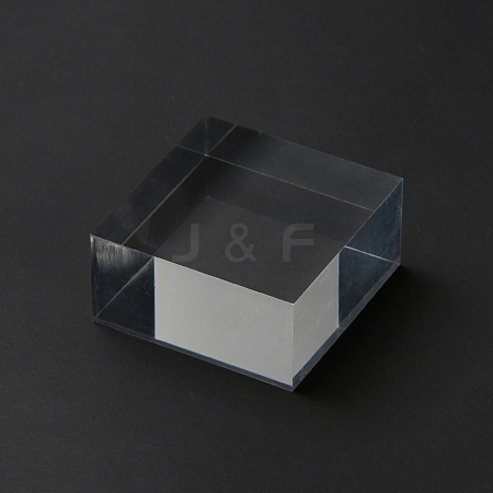 Square Transparent Acrylic Jewelry Display Pedestals ODIS-WH0329-31A-1