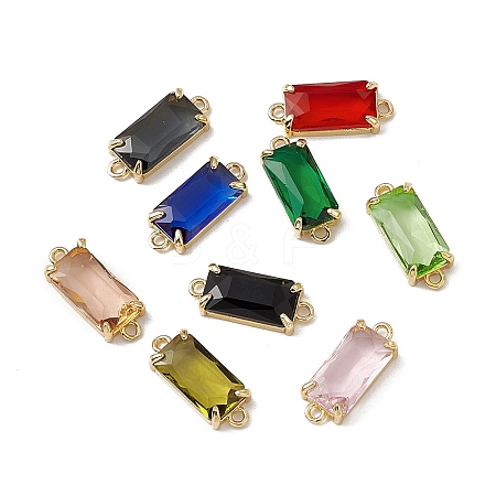Transparent K9 Glass Connector Charms X-GLAA-A005-11LG-1