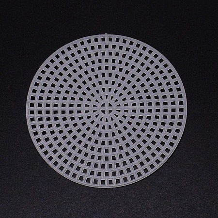 DIY Flat Round Plastic Mesh Sheet DIY-WH0258-30C-1