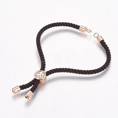 Nylon Cord Bracelet Making X-MAK-P005-02RG-1