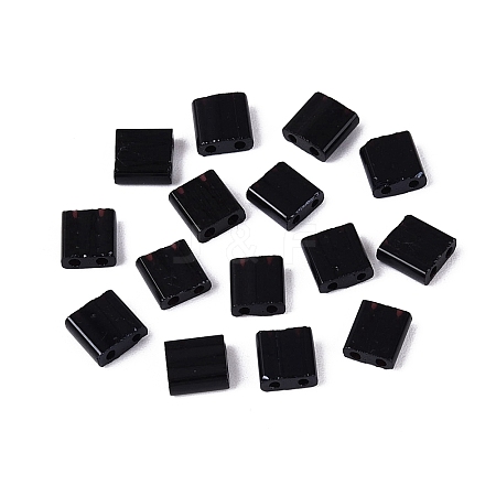 2-Hole Opaque Glass Seed Beads SEED-S023-08E-1