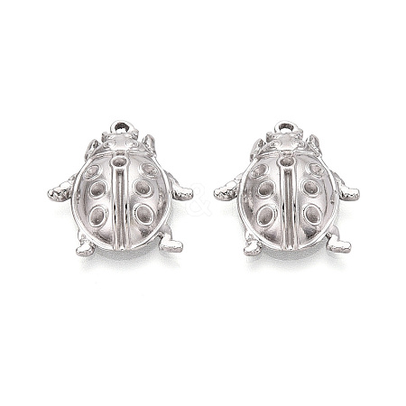304 Stainless Steel Pendant Rhinestone Settings STAS-T067-84P-1