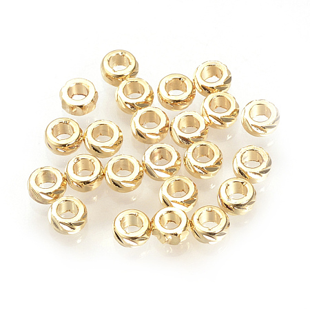 Brass Spacer Beads KK-Q735-51G-1