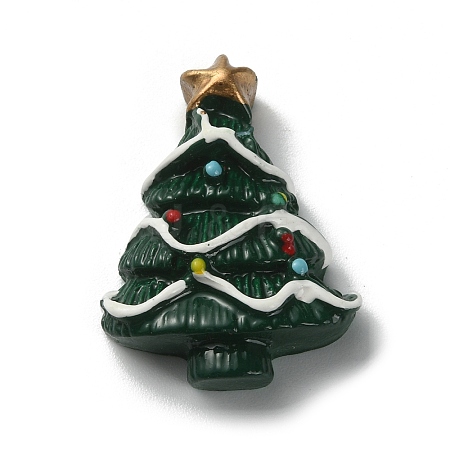 Christmas Theme Opaque Resin Cabochons RESI-WH0029-33A-1
