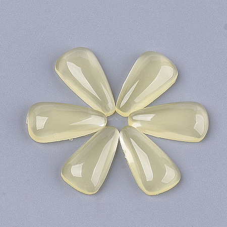 Translucent Resin Cabochons CRES-T014-09B-1