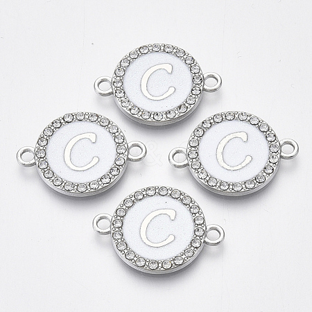 Alloy Enamel Links Connectors ENAM-TAC0003-01S-04C-1