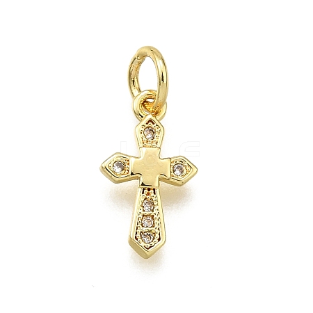 Brass Micro Pave Cubic Zirconia Pendants LS-KK-Z100-41G-02-1